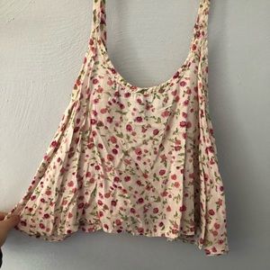 A&F flower cropped cami